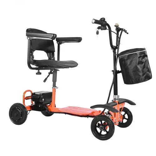 VEVOR 4-Rad-Elektromobil, klappbar 120 kg Tragkraft, Seniorenmobil, Mobilitätsroller, Elektrischer Rollstuhl mit 48-V-Lithiumbatterie, Vollgummireifen & 8° Steigfähigkeit, 12,5 km Reichweite – Bild 10