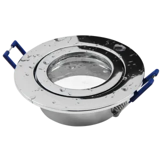 Einbaurahmen McShine “DL-54“ rund, Clip-Verschluss, IP44, Chrom Einbaurahmen McShine “DL-54“ rund, Clip-Verschluss, IP44, Chrom