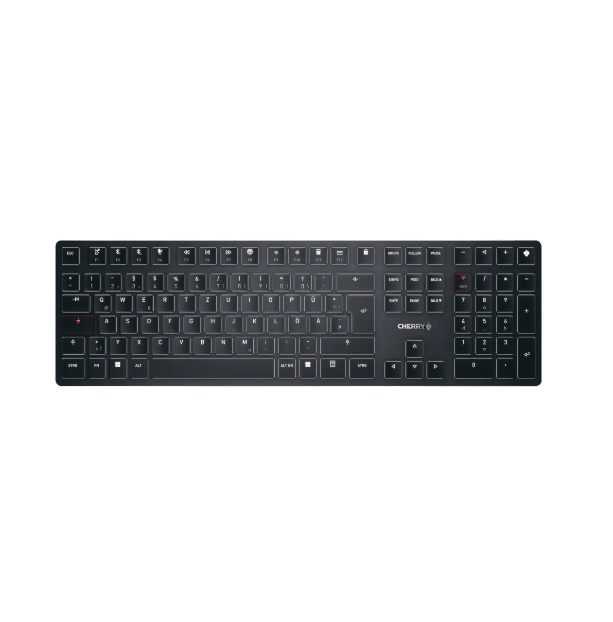 CHERRY KW X ULP Tastatur Universal USB + RF Wireless + Bluetooth QWERTZ Deutsch Schwarz CHERRY KW X ULP Tastatur Universal USB + RF Wireless + Bluetooth QWERTZ Deutsch Schwarz