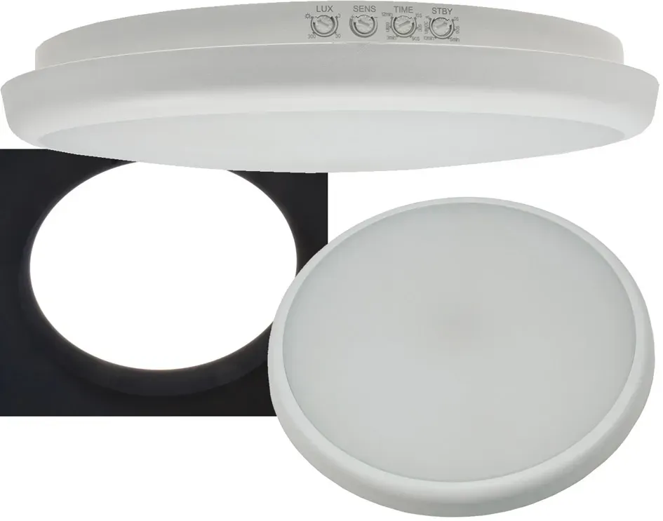 LED Deckenleuchte “SALAO 16 NW” IP54 16W, 1500lm, 4000K, HF Bewegungsmelder LED Deckenleuchte “SALAO 16 NW” IP54 16W, 1500lm, 4000K, HF Bewegungsmelder