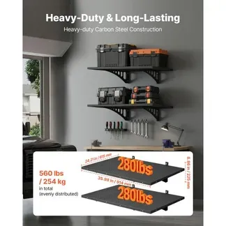 VEVOR 2er-Set Garagenregal 914x615x225 mm Werkzeugaufbewahrung 127 kg pro Schicht Werkzeughalter Wand 914×615 mm Regalfläche Aufbewahrungsregale Metallregal Werkzeug Organizer Wandregale VEVOR 2er-Set Garagenregal 914x615x225 mm Werkzeugaufbewahrung 127 kg pro Schicht Werkzeughalter Wand 914×615 mm Regalfläche Aufbewahrungsregale Metallregal Werkzeug Organizer Wandregale