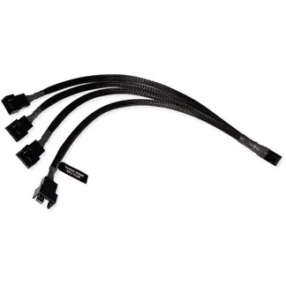 Y-Kabelsplitter 4-Pin auf 4x 4-Pin PWM, 30cm Y-Kabelsplitter 4-Pin auf 4x 4-Pin PWM, 30cm