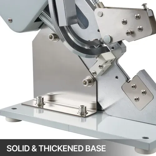 VEVOR Hochwertige manuelle u-förmige Wurst-Klipper-Schneidemaschine mit einer Schachtel Clips (5000 Stk.), robuste Brot Schneidemaschine aus A304-Feinstahl, klappbarer Allesschneider, 37x19x57 cm – Bild 5