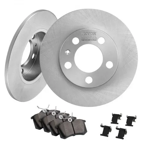 VEVOR Hinterradbremsen-Set, kompatibel mit AUDI A3 (8L), SEAT IBIZA, SKODA OCTAVIA, ROOMSTER, VW GOLF Ⅳ, Bremsscheiben, Keramik-Bremsbeläge, Ersatzset, 232 mm Hinterradscheiben – Bild 10