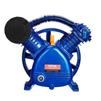VEVOR Luftkompressor-Pumpenkopf, 5,5 PS, 5,75 CFM bei 90 PSI, ölgeschmierter Luftkompressor-Kolbenpumpenkopf mit zwei Zylindern, zweistufiger V-Typ-Luftkompressor-Pumpenersatz aus Gusseisen mit max. 185 PSI Druck VEVOR Luftkompressor-Pumpenkopf, 5,5 PS, 5,75 CFM bei 90 PSI, ölgeschmierter Luftkompressor-Kolbenpumpenkopf mit zwei Zylindern, zweistufiger V-Typ-Luftkompressor-Pumpenersatz aus Gusseisen mit max. 185 PSI Druck