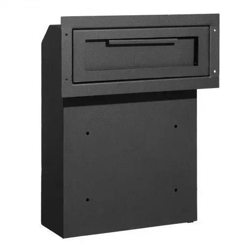 VEVOR Mauerdurchwurf Briefkasten, robuster Stahl-Einbaubriefkasten für Türen mit einer Stärke von 43 mm, Durchwurfbriefkasten inkl. 2 Schlüssel, 304 x 106 x 405 mm Briefkasten, Schwarz – Bild 8