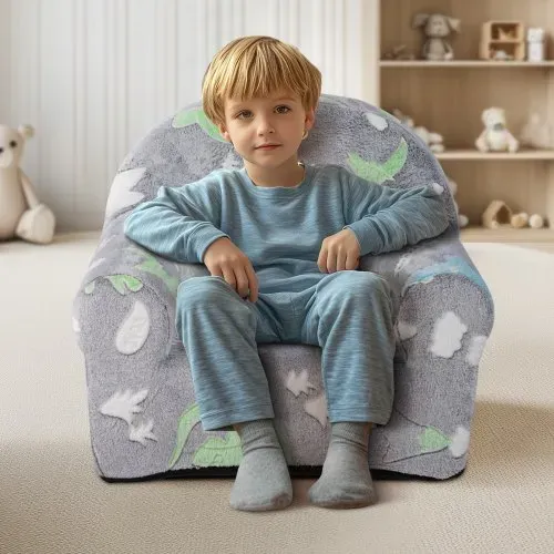 VEVOR Kindersofa Kleinkinderstuhl leuchtet im Dunkeln, weiches und bequemes Kleinkindersofa, Couch plüschiger kuscheliger Lesestuhl für Kinder, kleiner Armlehnenstuhl Spielzimmermöbel Geschenke – Bild 7