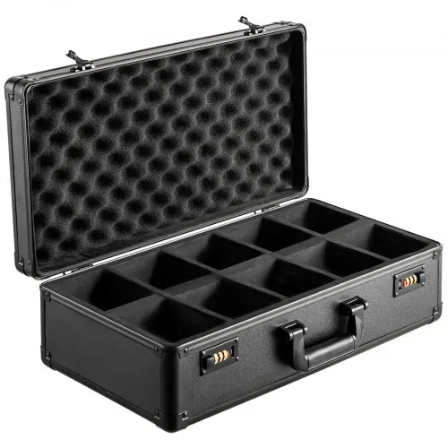 VEVOR Aufbewahrungsbox, 5 Fächer, Tragetasche für Sammelkarten mit Schaumstoffteilern, Codeschloss, 162 bewertete PSA-Karten, 115 BGS-Karten, 130 SGC-Karten, 585 Top Loader, 999+ lose Karten – Bild 9