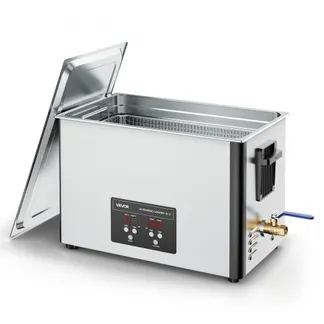VEVOR 30 L Ultraschallreiniger, professionelle Ultraschallreinigungsmaschine mit Reinigungskorb & Digitalanzeige, 480 W Edelstahl 40 kHz Industrielle Reinigungsmaschine für Teile Vergaser Instrumente VEVOR 30 L Ultraschallreiniger, professionelle Ultraschallreinigungsmaschine mit Reinigungskorb & Digitalanzeige, 480 W Edelstahl 40 kHz Industrielle Reinigungsmaschine für Teile Vergaser Instrumente