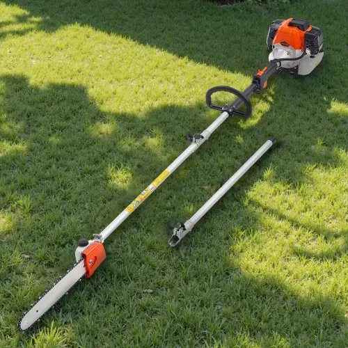 VEVOR Benzin Hochentaster, 2-Takt, 52 ccm, Motorsäge, Teleskopsäge mit 2,2–2,94 m ausziehbarer Stange, 35,6 cm Schwert, 850 ml Kraftstofftank, für kraftvolles sicheres sägen in hohen Baumkronen – Bild 7