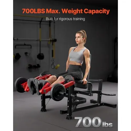 VEVOR Beinstrecker und Curl-Maschine, sitzende Bein-Drehstrecker für die Oberschenkel, verstellbares Gerät für Spezialübungen des Unterkörpers, Heim-Fitnessstudio Trainingsbank (317 kg belastbar) VEVOR Beinstrecker und Curl-Maschine, sitzende Bein-Drehstrecker für die Oberschenkel, verstellbares Gerät für Spezialübungen des Unterkörpers, Heim-Fitnessstudio Trainingsbank (317 kg belastbar)