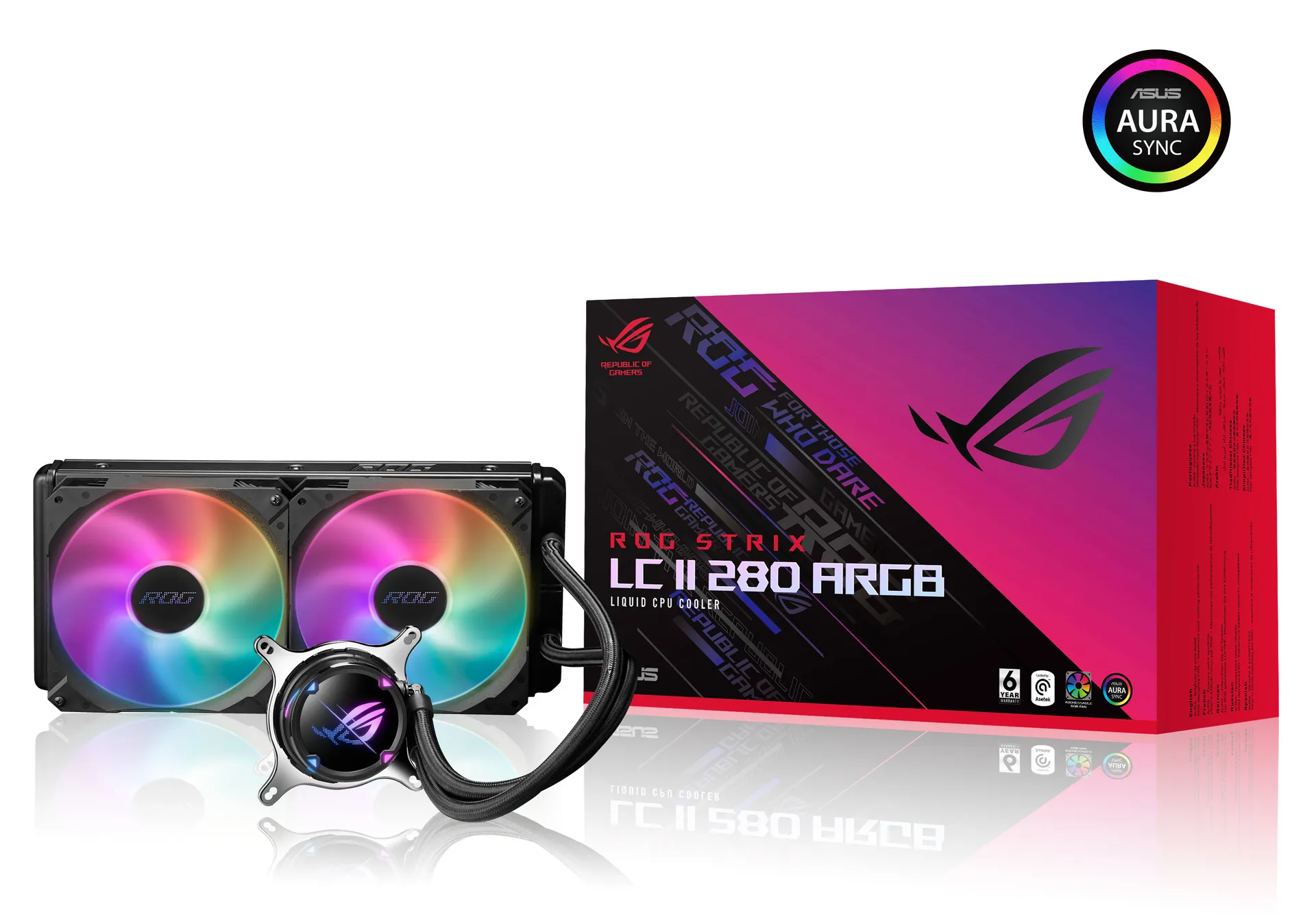 ASUS ROG STRIX LC II 280 ARGB Prozessor All-in-One-Flüssigkeitskühler 14 cm Schwarz 1 Stück(e) – Bild 2