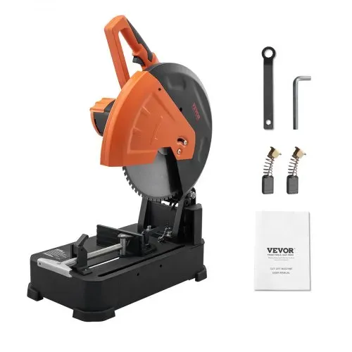 VEVOR 2800 W Kapp- und Gehrungssäge Kreissägeblatt, 35,5 cm, Professional Paneelsäge Kappzugsäge, Sägen Kappsäge Kreissäge Hochwertiges Sägeblatt Kaltschnitt-Kappsäge Orange & Schwarz – Bild 8