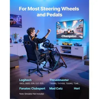 VEVOR Lenkradständer, verstellbarer & faltbarer Simulatorständer für G923 G920 G29 G27, Thrustmaster T300RS TX F458 T500RS T3PA-PRO (F1/GT) Gaming-Cockpit, Pedalsimulator nicht enthalten, kompakt VEVOR Lenkradständer, verstellbarer & faltbarer Simulatorständer für G923 G920 G29 G27, Thrustmaster T300RS TX F458 T500RS T3PA-PRO (F1/GT) Gaming-Cockpit, Pedalsimulator nicht enthalten, kompakt