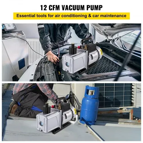 VEVOR Vakuumpumpe Unterdruckpumpe 1-stufig 1PS 340L/min Einlassanschluss 0,64 cm VEVOR Vakuumpumpe Unterdruckpumpe 1-stufig 1PS 340L/min Einlassanschluss 0,64 cm