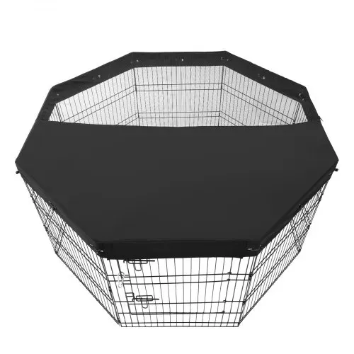 VEVOR Hundelaufstall, 8 Stk. 76 x 61 cm (H x B) Paneele, faltbarer Hundelaufstall aus Metall, Hundezaun mit Tür, Oberbezug aus 600D Oxford-Gewebe, Laufstall für Hunde, Katzen & andere Kleintiere – Bild 9