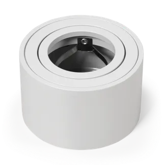 Aufbaurahmen McShine “KL-10“ rund, schwenkbar, weiß, ØxH 80x50mm Aufbaurahmen McShine “KL-10“ rund, schwenkbar, weiß, ØxH 80x50mm