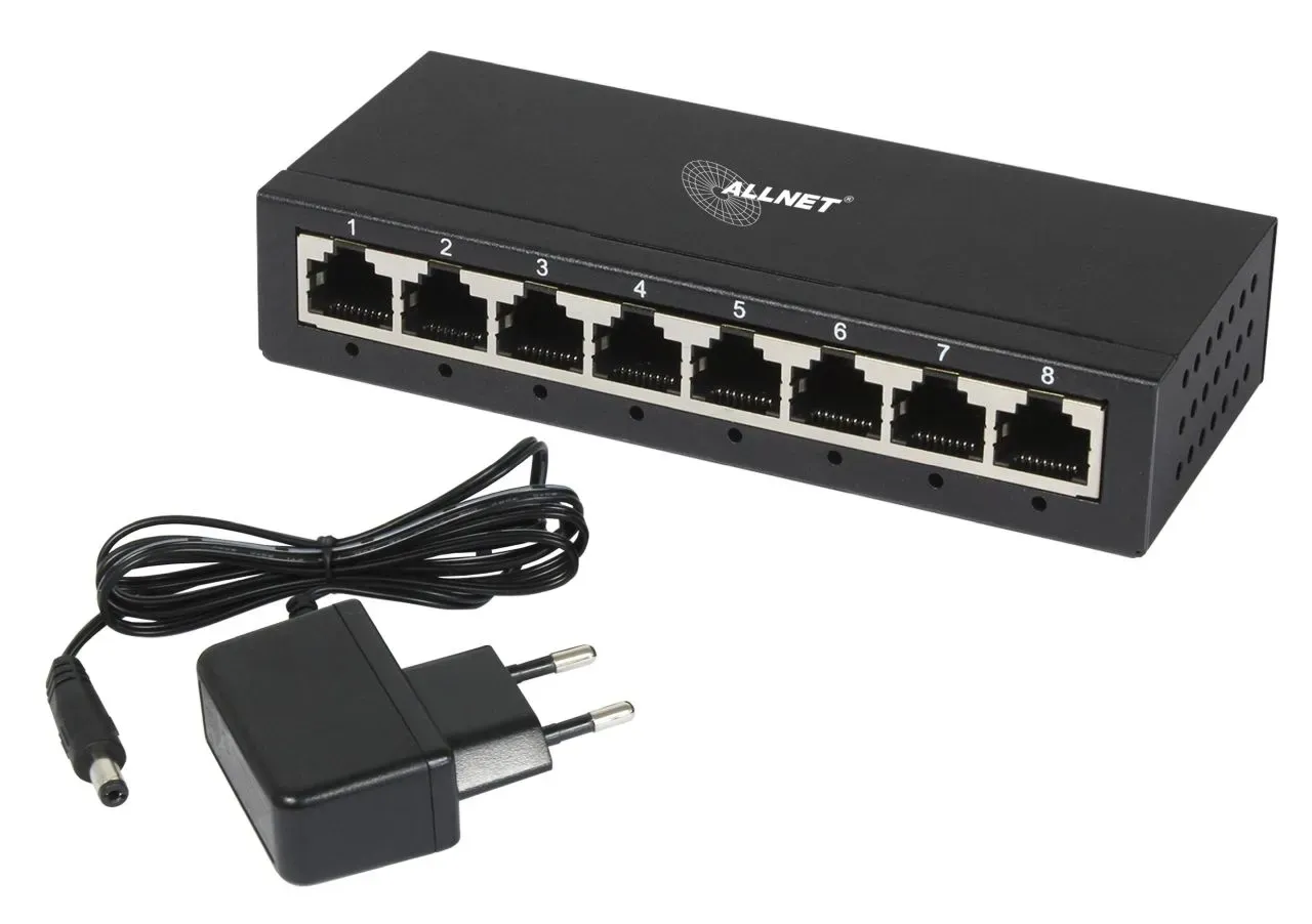 ALLNET Switch unmanaged Layer2 8 Port • 8x 1GbE • Lüfterlos • ALL-SG8008 – Bild 4