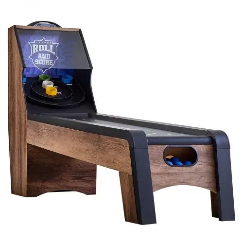 VEVOR 9 Fuß Roll und Score klassischer Arcade-Spieltisch, Indoor-Spielset mit elektronischer LED-Punkteanzeige, automatischer Ballrückgabe für Hausparty 4 Bälle enthalten – Bild 9
