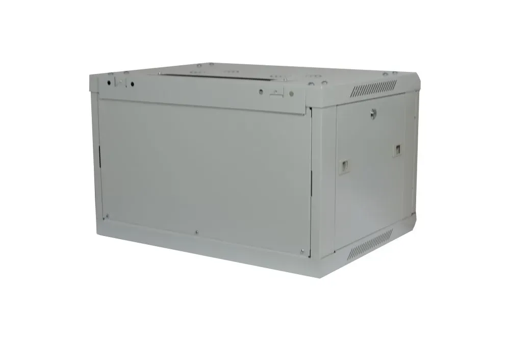 ALLNET 19"Wandgehäuse, 6HE, 1-teilig, T450mm, Lichtgrau, zerlegt(Flat Pack), SMA-Serie, – Bild 7