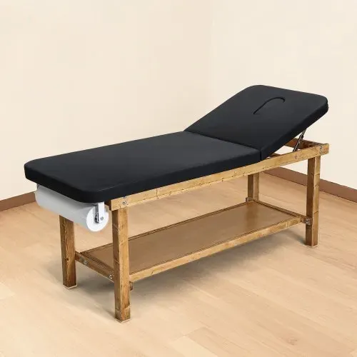 VEVOR Untersuchungsliege 227 kg, Ruheliege aus Holz, Praxisliege mit verstellbarer Rückenlehne, Ablagefach & Papierrollenspender für Krankenhäuser, Kliniken & Reha-Zentren, 1895x700x770 mm – Bild 7