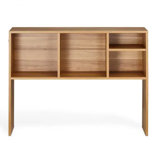 VEVOR Schreibtisch Bücherregal 1-stufiger Organizer (94 x 24 x 73 cm) Tischregale Schreibtisch Organizer Ausstellungsregal aus Spanplatten mit rutschfesten Füßen, für Büro Wohnheim, Holzfarbe – Bild 8
