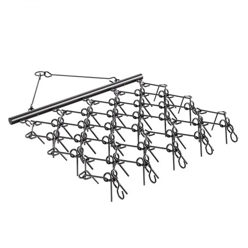 VEVOR Wiesenegge, 178x147x11cm, Wiesenschleppe mit 60 Zähnen, geeignet für ATV- & UTV-Traktoren, für Bodenvorbereitung, Aussaat, Glättung von Landschaften & die Instandhaltung von Kiesauffahrten – Bild 10