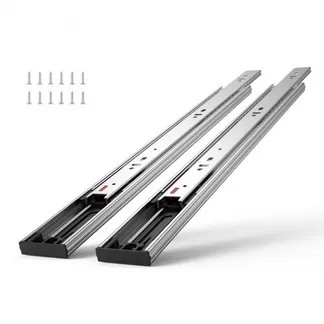 VEVOR Schubladenführungen 10 Paar Kugelführungen 355,6 mm Geräuscharm Soft Close 45,4 kg Seitenmontage Stahlführungsschiene Vollauszug für Regal Schrank Küche VEVOR Schubladenführungen 10 Paar Kugelführungen 355,6 mm Geräuscharm Soft Close 45,4 kg Seitenmontage Stahlführungsschiene Vollauszug für Regal Schrank Küche