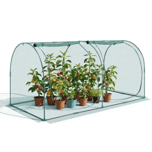 VEVOR Pflanzenschutzzelt, 2489x1200x1200 mm Pflanzenschutznetz, Tür mit Reißverschluss, windbeständig, Pflanzenkäfig Gewächshaus für erhöhte Beete im Freien, Garten, Terrasse VEVOR Pflanzenschutzzelt, 2489x1200x1200 mm Pflanzenschutznetz, Tür mit Reißverschluss, windbeständig, Pflanzenkäfig Gewächshaus für erhöhte Beete im Freien, Garten, Terrasse