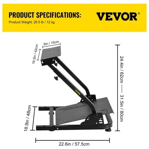 VEVOR G920/G29 Racing Wheel Stand passend für G27/G25 Gaming Wheel Stand passend für Radpedale NICHT im Lieferumfang enthalten Schalthebelhalterung NICHT im Lieferumfang enthalte – Bild 6