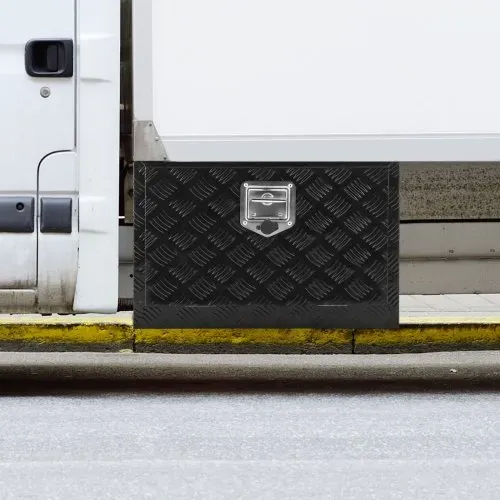 VEVOR Truckbox Werkzeugbox, Unterboden-Anhängerbox, Werkzeugkasten 610 x 355 x 405 mm Pickup-Aufbewahrungsbox, Aluminiumlegierung, 30 kg belastbarer Werkzeugkasten, abschließbare Aufbewahrungsbox – Bild 7