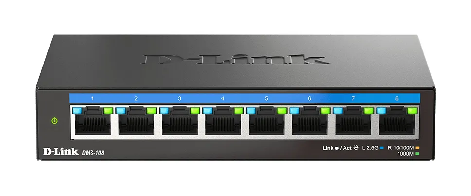 D-Link 8-Port 2.5G Multi-Gigabit Desktop Switch – Bild 2