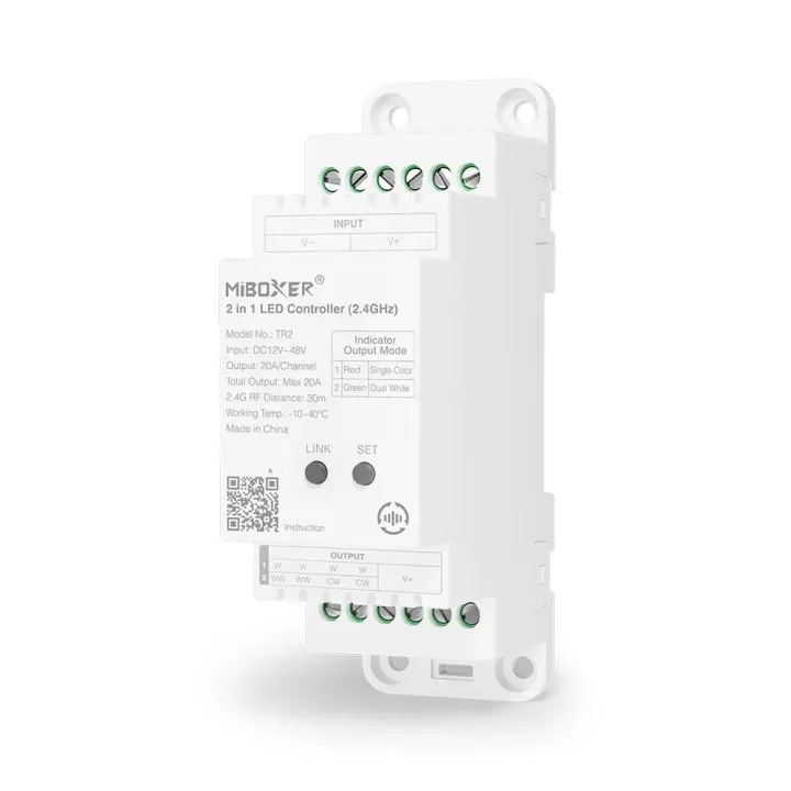 Synergy 21 LED Controller 2 in 1 Track LED Controller (2.4G) Single colour/CCT(dual white) DC12/24V 2.4GHz *Milight/Miboxer* Synergy 21 LED Controller 2 in 1 Track LED Controller (2.4G) Single colour/CCT(dual white) DC12/24V 2.4GHz *Milight/Miboxer*
