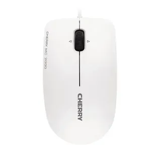 CHERRY MC 2000 Kabelgebundene Maus mit schwenkbarem Rad, Weiß Grau, USB CHERRY MC 2000 Kabelgebundene Maus mit schwenkbarem Rad, Weiß Grau, USB