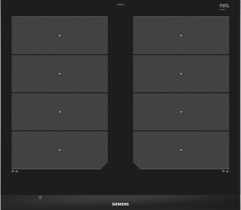 Siemens EX675LXC1E Kochfeld Schwarz, Edelstahl Integriert Zonen-Induktionskochfeld 4 Zone(n) – Bild 2