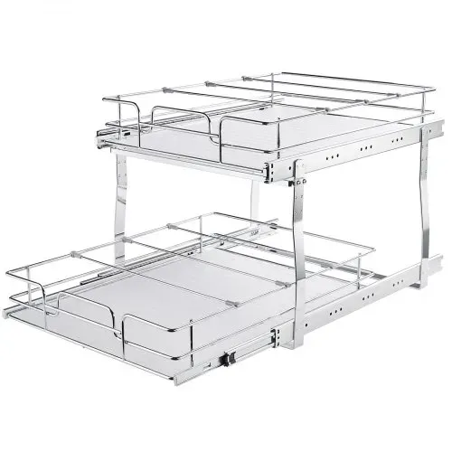 VEVOR ausziehbares Gewürzregal (508x533x383 mm) Spülschrankregal Küchenschrank, Schiebeschublade Waschbecken Gewürzregal Schrank Organizer Unterschrankregal 546x558x457 mm (Installationsgröße) – Bild 8