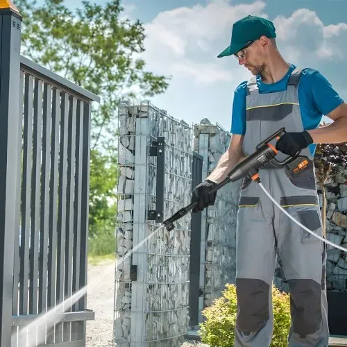 VEVOR Akku Hochdruckreiniger Kabellos Wasser Druckreiniger Spritzpistole Druckreinigerpistole (220W 21V, 40bar, zur mobilen Reinigung und Bewässerung, 4L/min, inkl. Zubehör, Ladegerät) – Bild 7