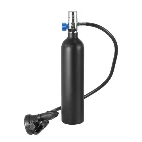 VEVOR Tauchflasche Tauchtank Sauerstoffflasche zum Tauchen unterstützt 5–10 Minuten Unterwasseratmung, 30 m Tauchtiefe, nachfüllbarer Schnorchel-Lufttank mit Pumpe für Unterwassererkundung – Bild 10