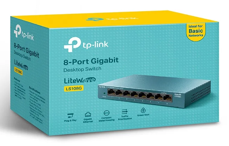 TP-Link LS108G Netzwerk-Switch Unmanaged Gigabit Ethernet (10/100/1000) Blau – Bild 4