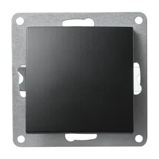 Kreuzschalter McPower “Flair“, 250V~/10A, UP, matt schwarz Kreuzschalter McPower “Flair“, 250V~/10A, UP, matt schwarz