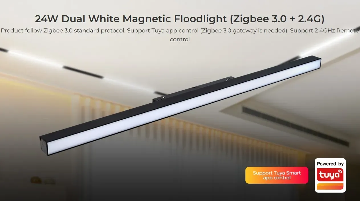 MiBoxer MF5-24A-ZL V2 LED 48V Track Floodlight 24W RGB+CCT Zigbee 3.0 + 2,4G – Bild 3