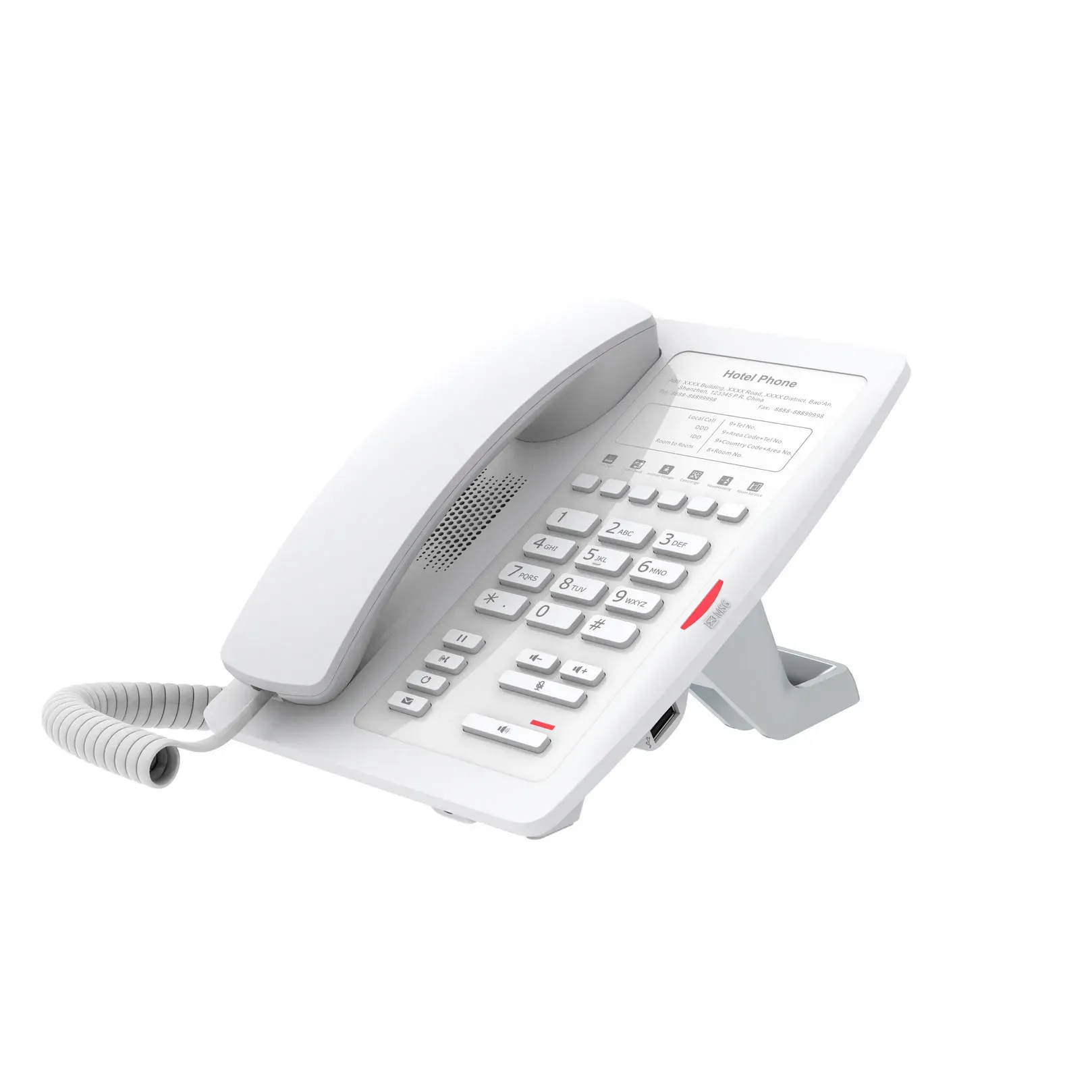 Fanvil H3W-White, H3W-White—WiFi Hotel Phone / SIP / POE / Wi-Fi Fanvil H3W-White, H3W-White—WiFi Hotel Phone / SIP / POE / Wi-Fi