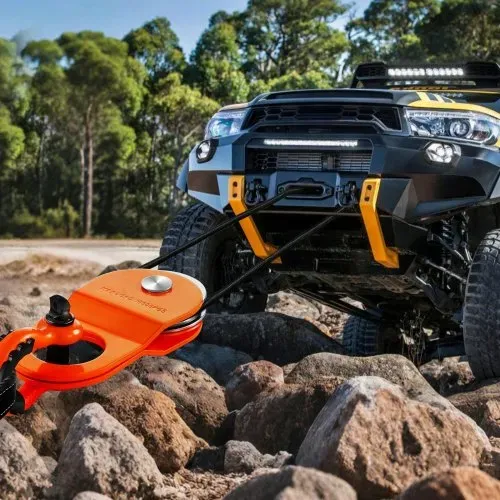 VEVOR Seilwinden Umlenkrolle, 10 Tonnen Tragkraft, Flaschenzugsystem, Forstseilwinde funktioniert mit 10-14 mm Seil, Windenhaken-Zubehör, Offroad-Bergezubehör für LKW, Traktor, ATV, UTV – Bild 7