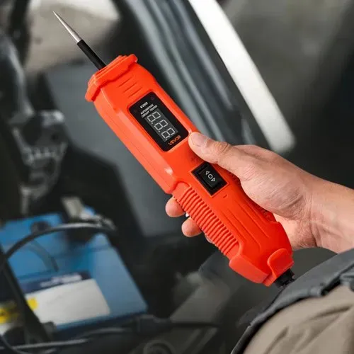 VEVOR Kfz Stromkreistester Elektroprüfer mit Stromkreissonde & LED-Bildschirm & Beleuchtung, 6–36 DCV Spannungsprüfer mit 4 m Kabel & ABS-Gehäuse, elektrischer Detektorfinder Stromkreisprüfer – Bild 7