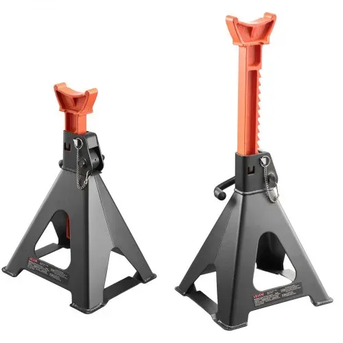 VEVOR Abstellböcke Unterstellböcke 6 t, Wagenheberständer 37-58 cm Höhenverstellbar, Stahlwagenbock mit Doppelverriegelung, zum Anheben von SUVs Pickups Pkw UTVs/ATVs, 1 Paar, 275 x 235 x 380 mm – Bild 9
