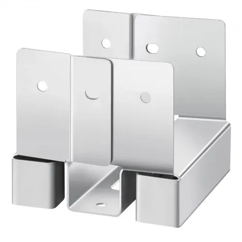VEVOR Pfostenträger, 10 Stk., Innenmaß 89,6x90,5 mm für 88,9x88,9 mm Pfosten, Betonpfostenanker, Pfostensockel aus Kohlenstoffstahl mit 25,4 mm Abstandshöhe, für Betonpergolen & Terrassen – Bild 9