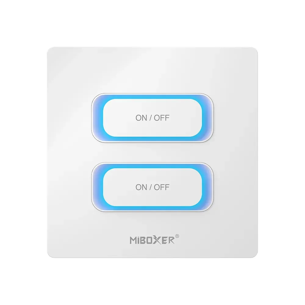 Synergy 21 LED Fernbedienung 2 Gang Smart Switch Wifi + 2,4GHz Bewegungssensor + Dimm *Milight/Miboxer* (w) Synergy 21 LED Fernbedienung 2 Gang Smart Switch Wifi + 2,4GHz Bewegungssensor + Dimm *Milight/Miboxer* (w)