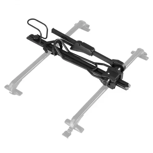 VEVOR Dachfahrradträger 15 kg Tragkraft, klappbarer Fahrraddachträger mit sicherem Verriegelungssystem für die meisten Standard-Querträger, aufrechter Autodachträger für SUV Auto, Schwarz – Bild 10