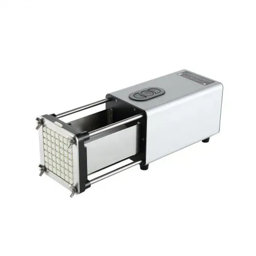 VEVOR Elektrischer Pommes Frites Schneider Kartoffelschneider mit 1/2-Zoll- und 3/8-Zoll-Klingen Edelstahl, Kartoffelschneider und Zerkleinerer mit Anti-Rutsch-Füßen, für Kartoffeln Gemüse Silber – Bild 10