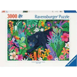 Puzzle Panther im blühenden Dschungel Puzzle Panther im blühenden Dschungel